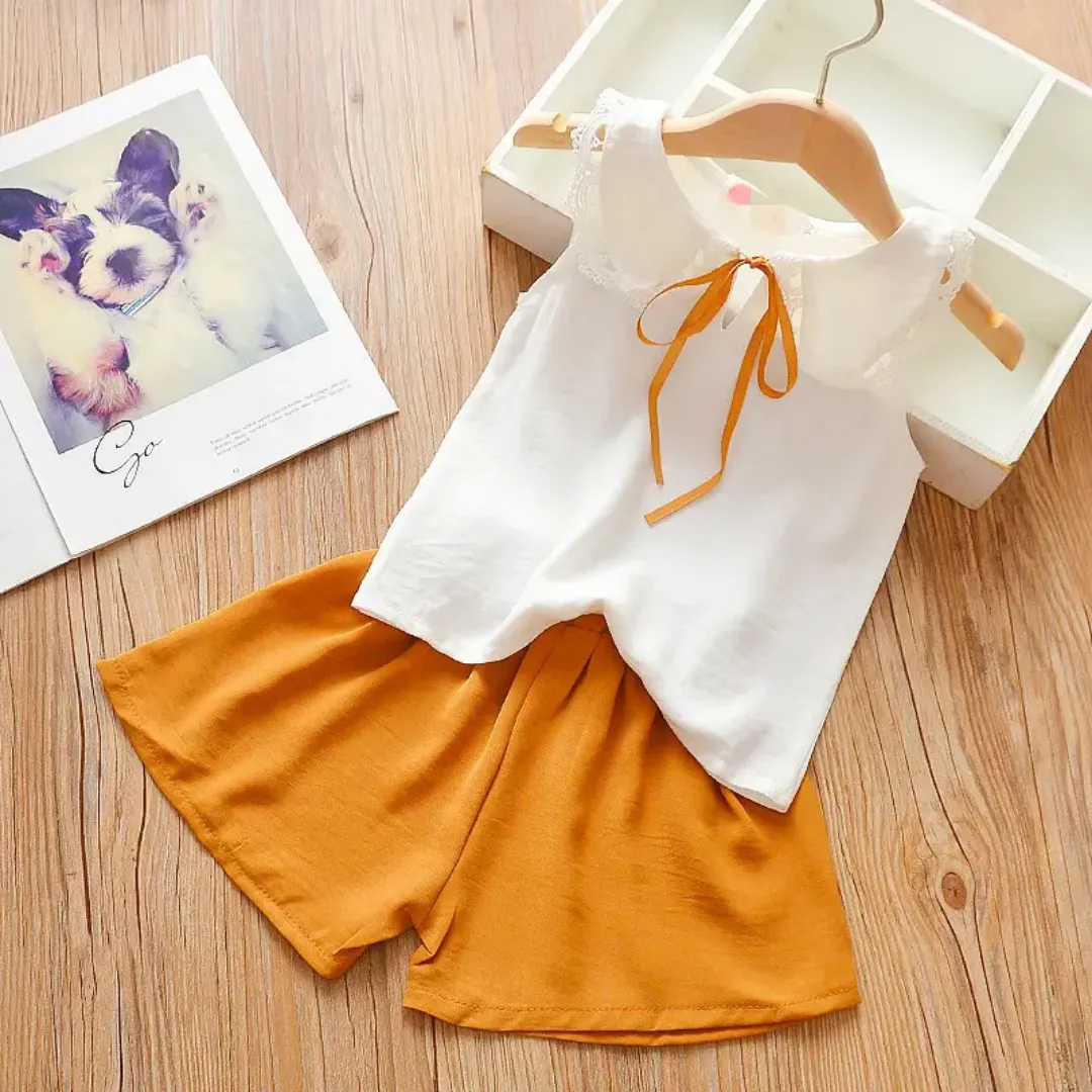Ensemble deux pièces d'été pour petites filles - Style coréen