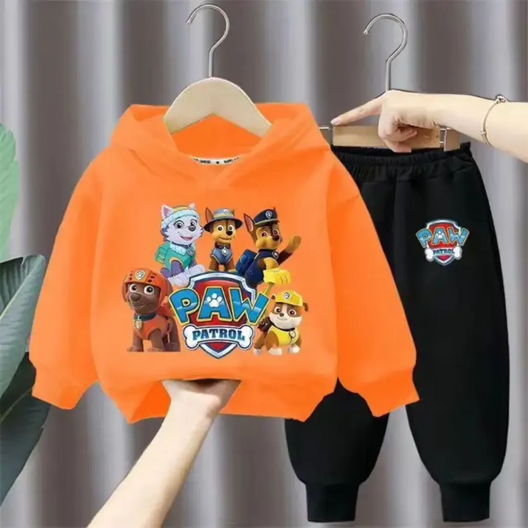 Nouveaux Tenues Décontractées Pour Garçons Costume À Capuche En Coton Deux Pièces