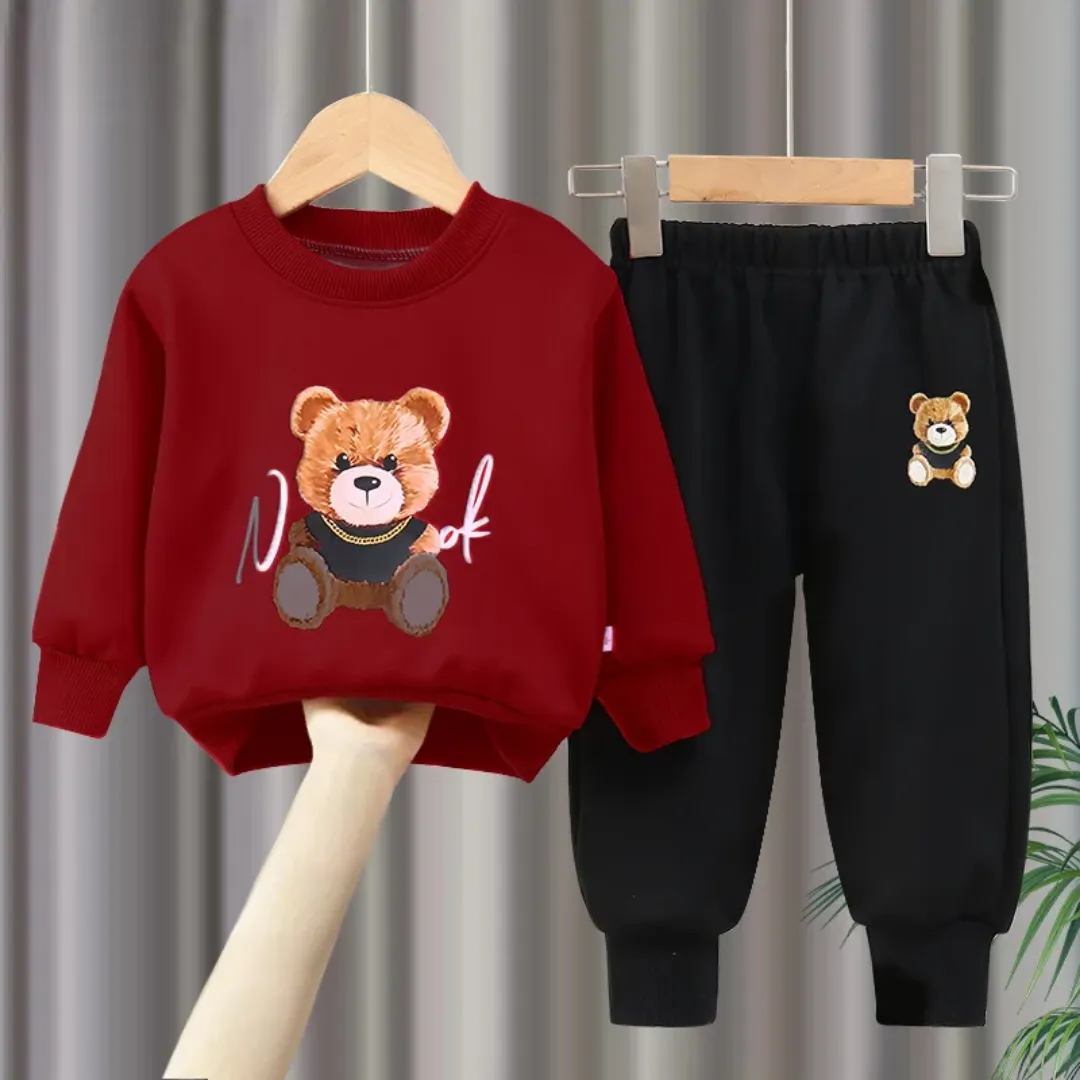 Ensemble sweat à capuche deux pièces pour enfants de 0 à 8 ans