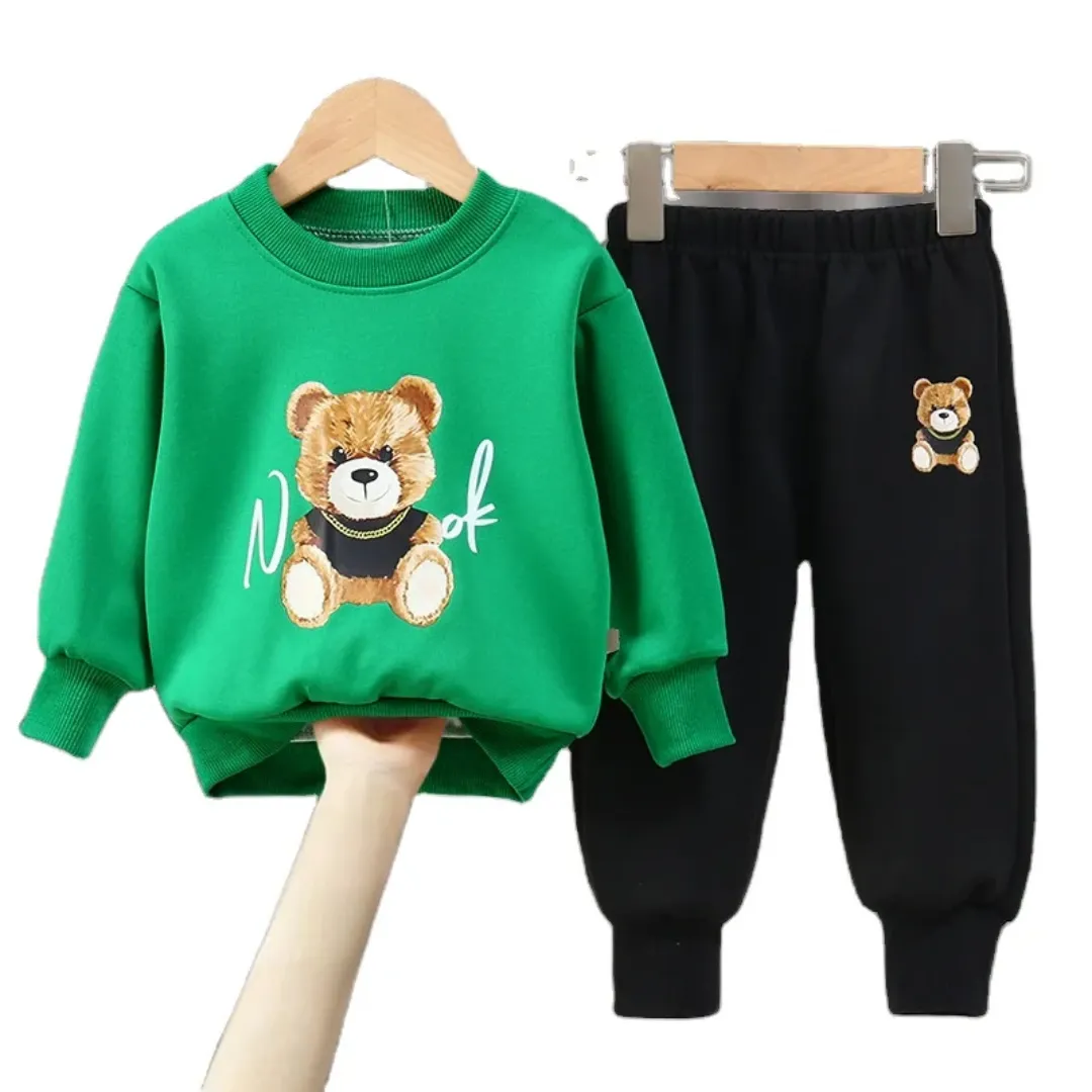 Ensemble sweat à capuche deux pièces pour enfants de 0 à 8 ans