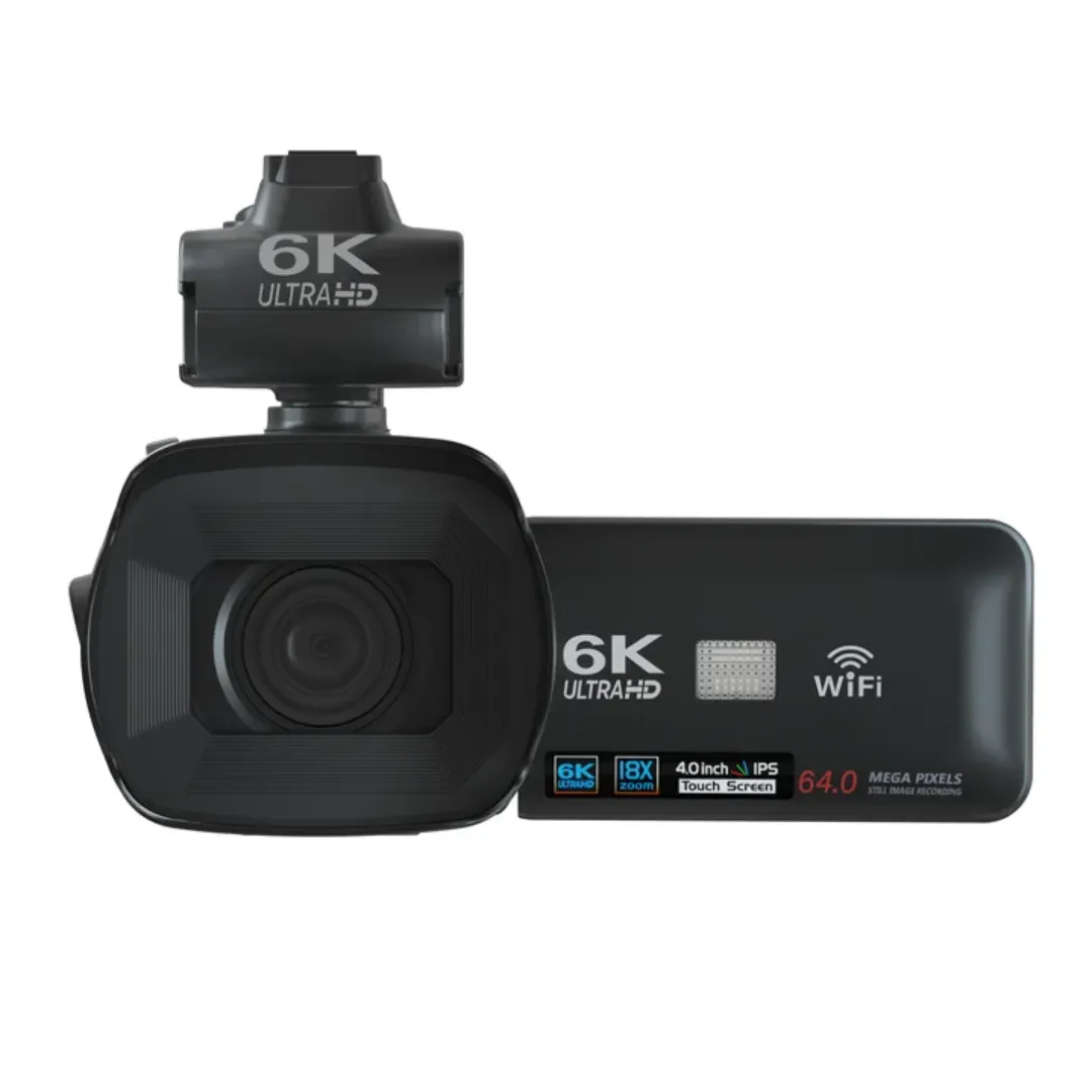Caméscope Vidéo Numérique 6K HD - Estar - Fonctions Avancées : WIFI, Macro, Nightshot, 170° Grand Angle