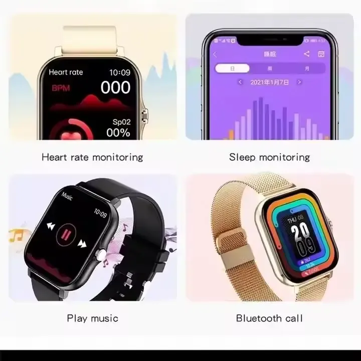Y13 BW0242 Smartwatch Fitness Étanche avec Grand Écran