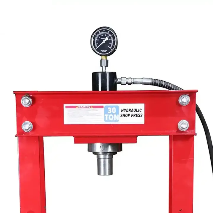 Presse d'atelier Presse hydraulique 40T (ZX0901G) – Version avec manomètre et pneumatique 20T avec jauge