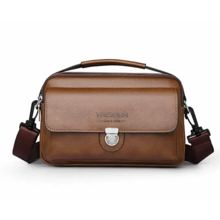 Sac à bandoulière rétro en cuir PU pour hommes