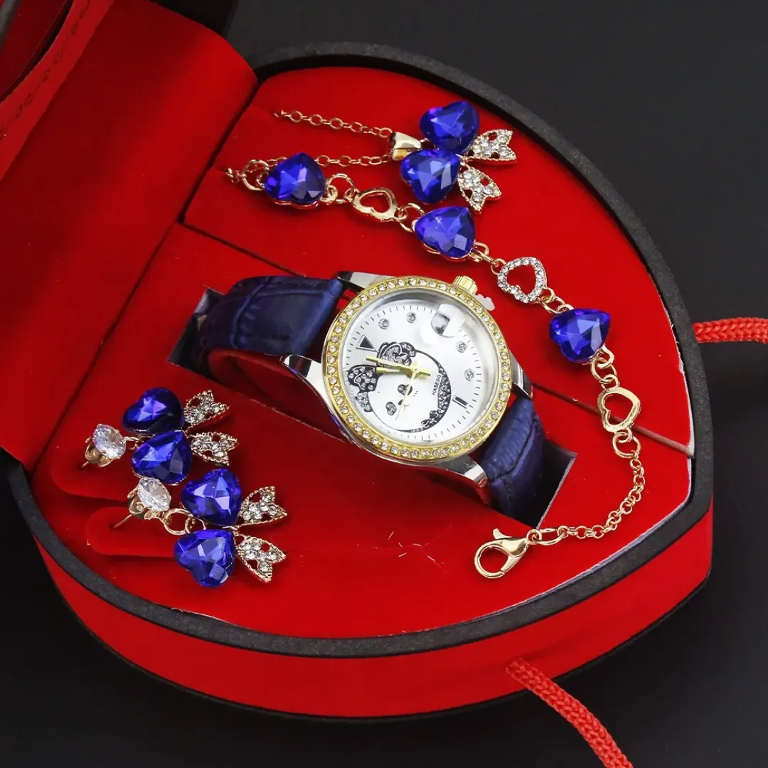 Montre de luxe pour femme petit cadran bracelet en cuir