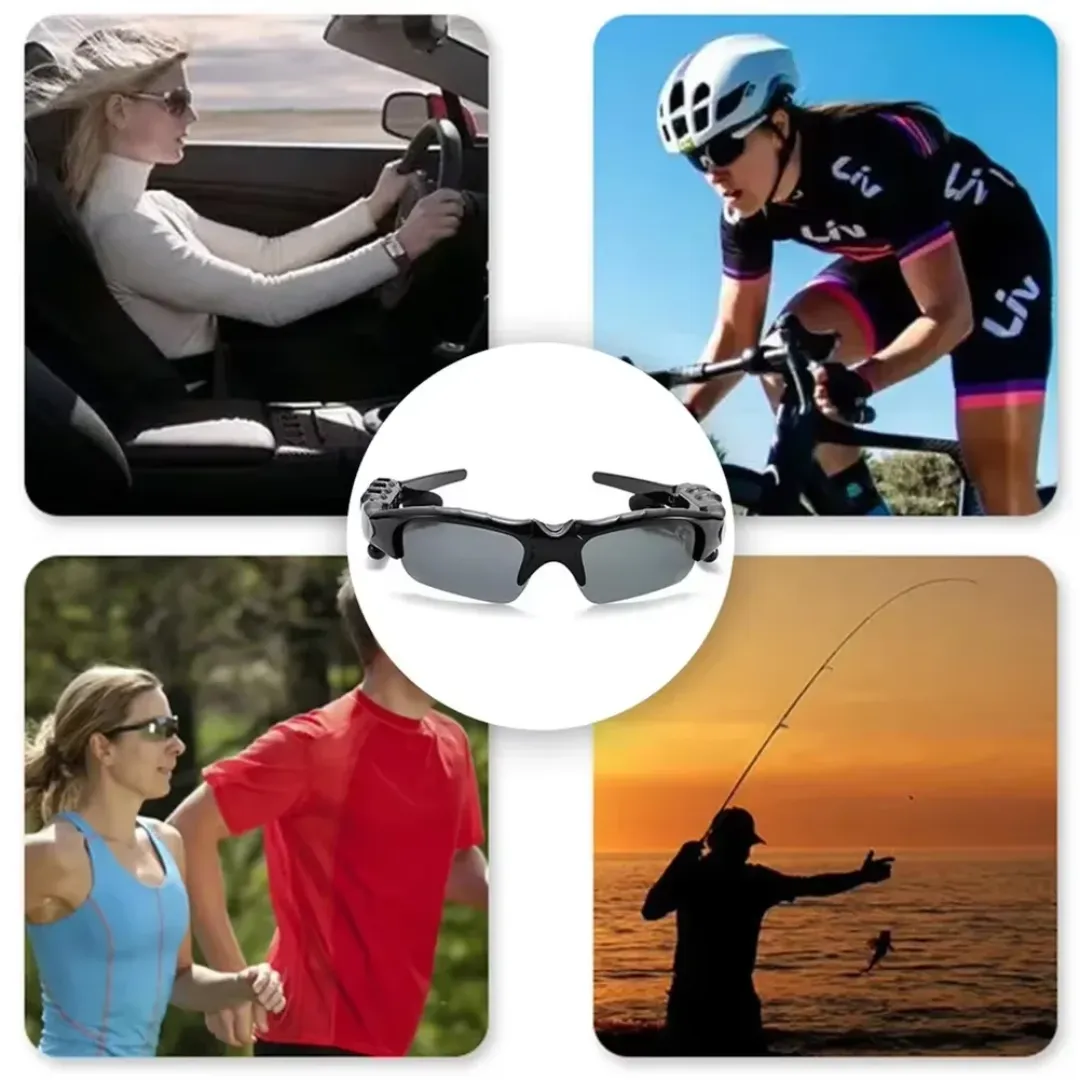 Lunettes Audio Intelligentes BT 5.0 avec Son Surround pour Sports de Plein Air