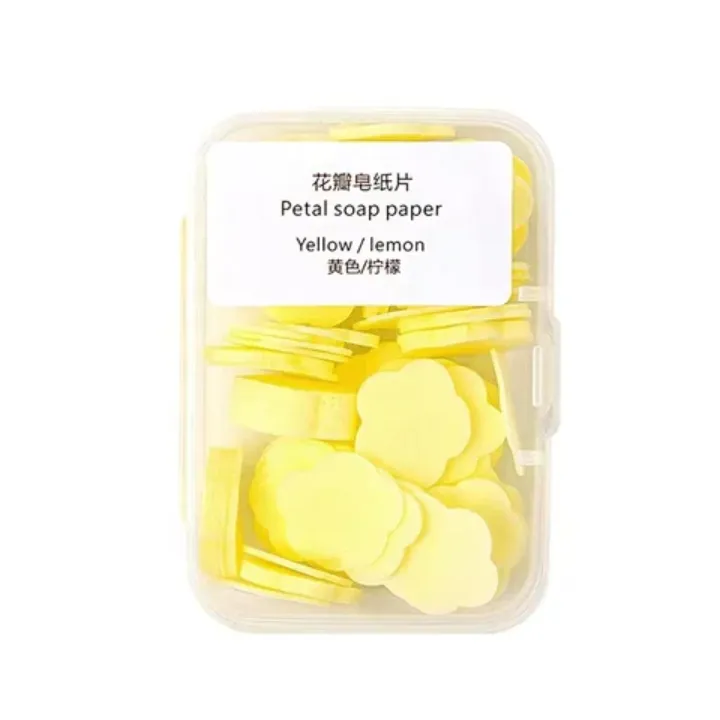 Bain parfumé Confettis Pétale Fleur Savon Lavage à la main Papier Savon