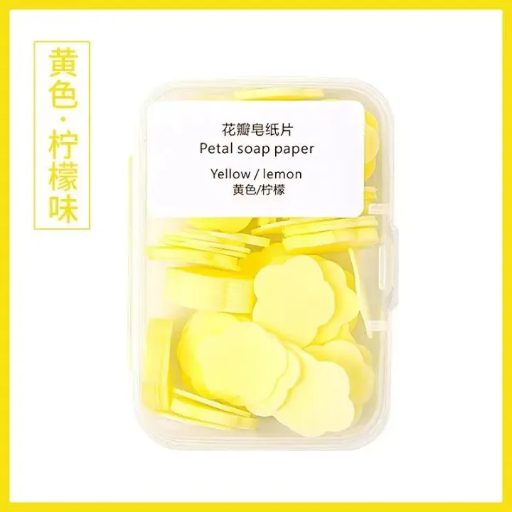 Bain parfumé Confettis Pétale Fleur Savon Lavage à la main Papier Savon