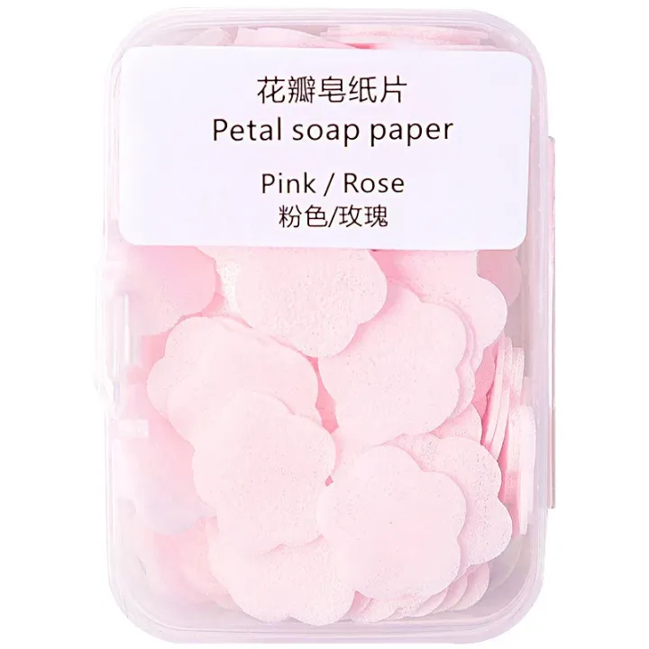 Bain parfumé Confettis Pétale Fleur Savon Lavage à la main Papier Savon