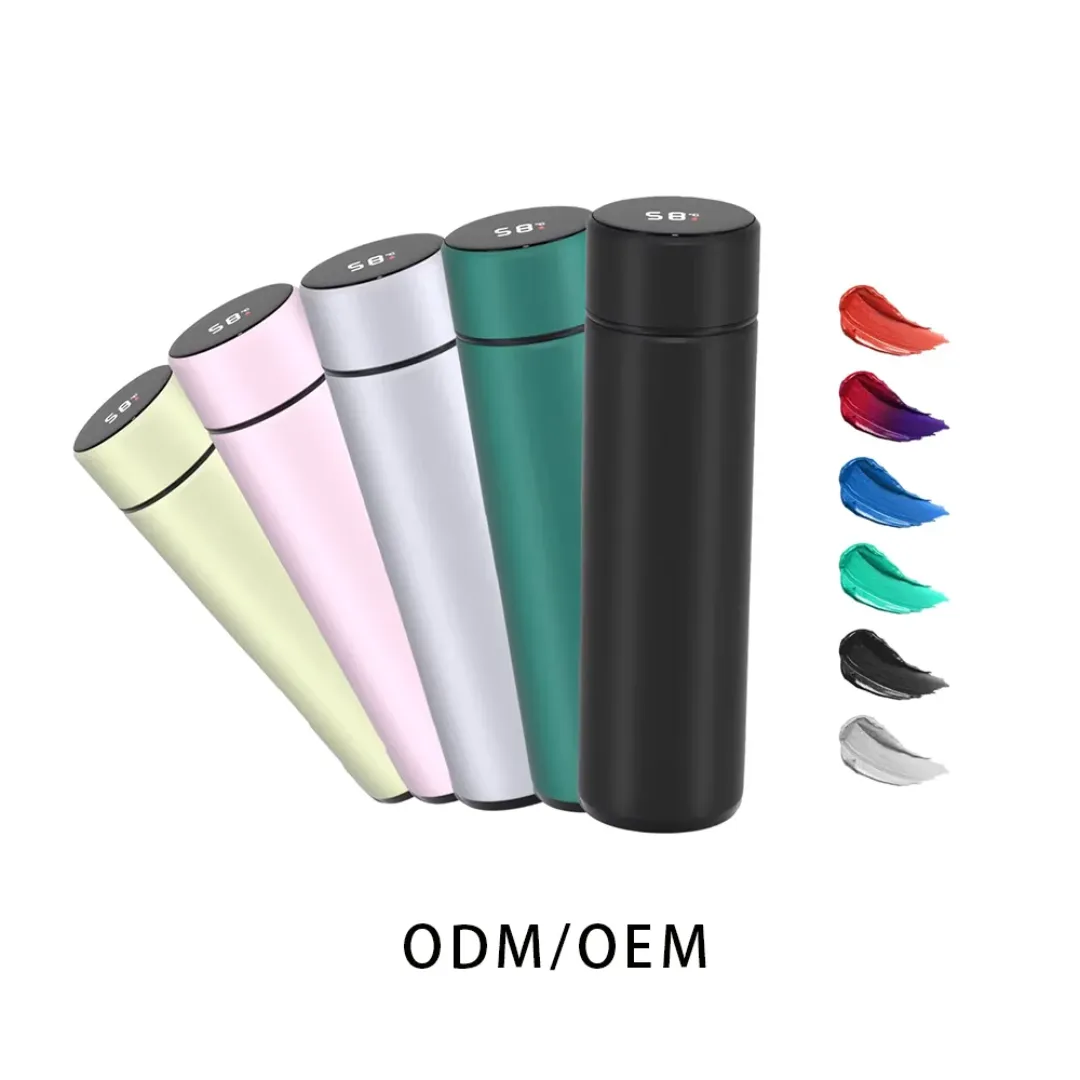 Termo Smart 500ml LED Affichage de la température Bouteille d'eau isolante en acier inoxydable