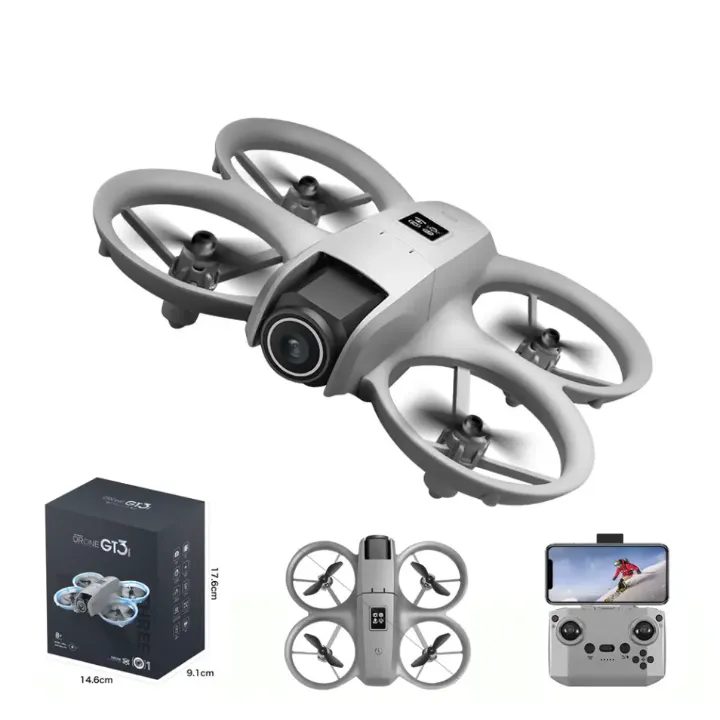 Mini Drone 4K 68g à Double Caméra avec Lumière LED GT3