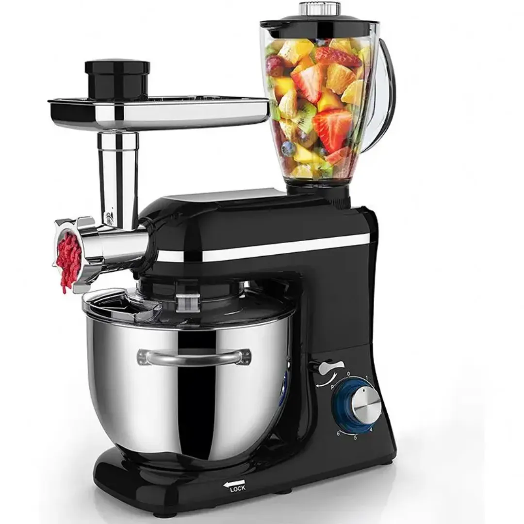 7.5 Litres 2025 NEW FS Mixeur sur socle multifonctionnel 3-en-1 avec mélangeur et hachoir à viande