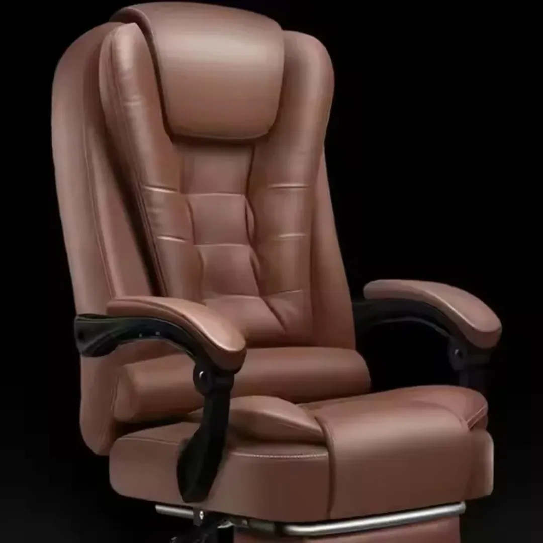 Chaise de bureau moderne ergonomique avec repose pied pour patron