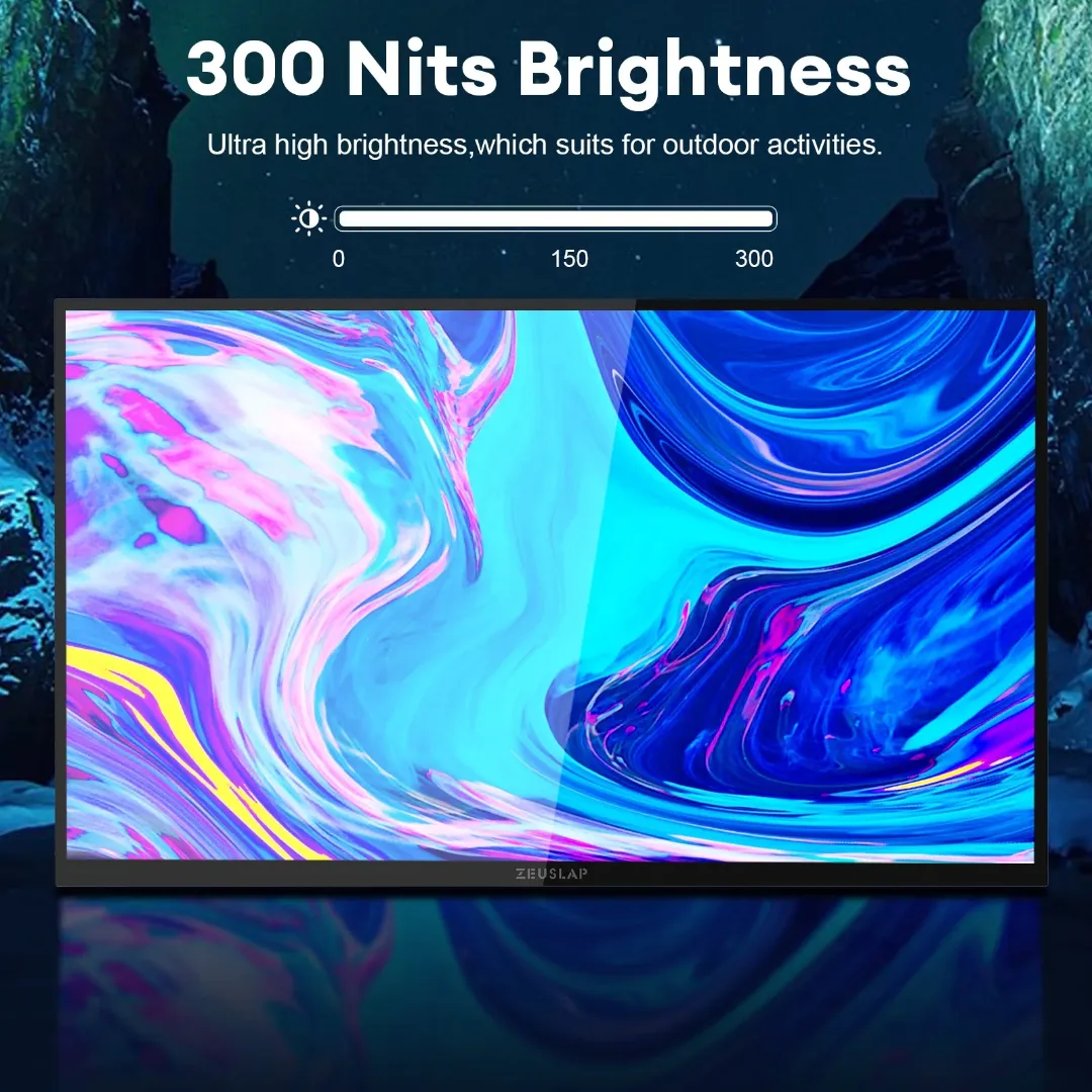 HGFRTEE 15 pouces moniteur Portable cadre Ultra-étroit HDR affichage écran en gros moniteur Portable