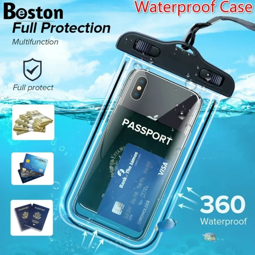 Coque de téléphone étanche universelle IP68 pour natation