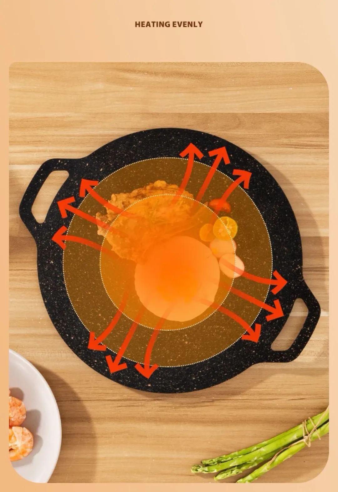 Gril de barbecue multifonctionnel coréen pour l'extérieur, ustensiles de cuisine antiadhésifs, poêle en fonte, rôtissoires portables