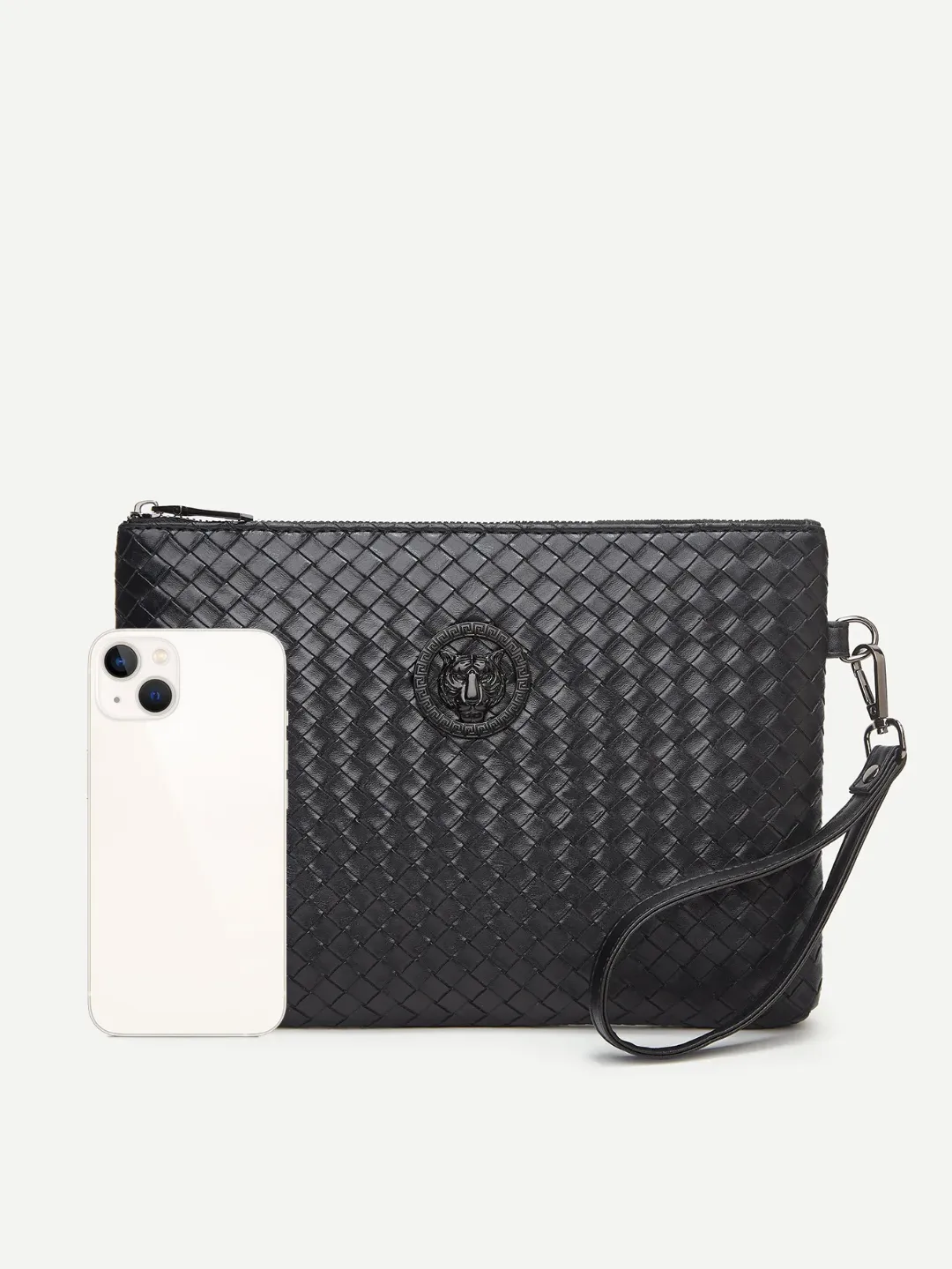 Sac à main design de luxe en cuir PU pour homme