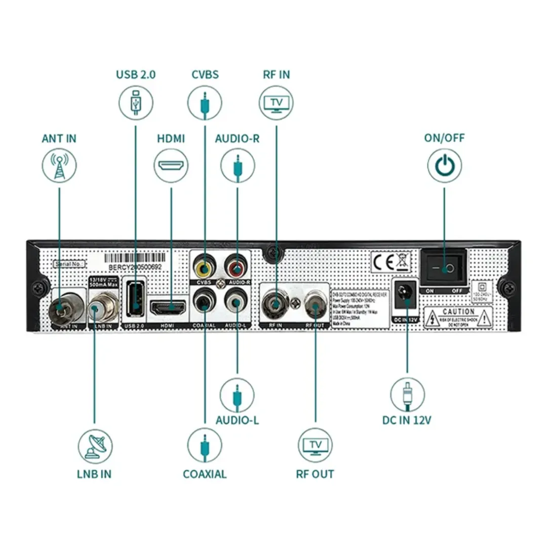 Party Box Haut-parleur Nouveau DVB S2 Récepteur de Télévision par Satellite