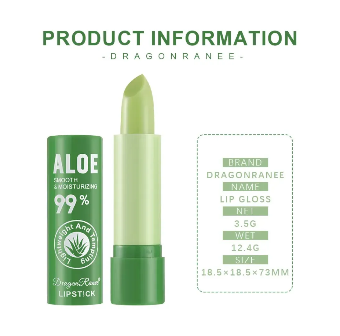 Aloe Vera Rouge à Lèvres Changement de Couleur Baume à Lèvres Hydratant