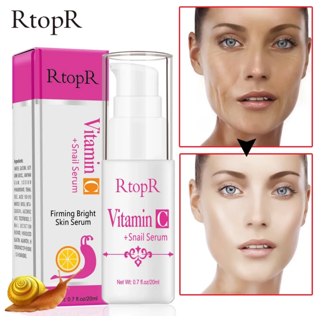 Sérum à la Vitamine C et Bave d'Escargot Anti-rides et Raffermissant