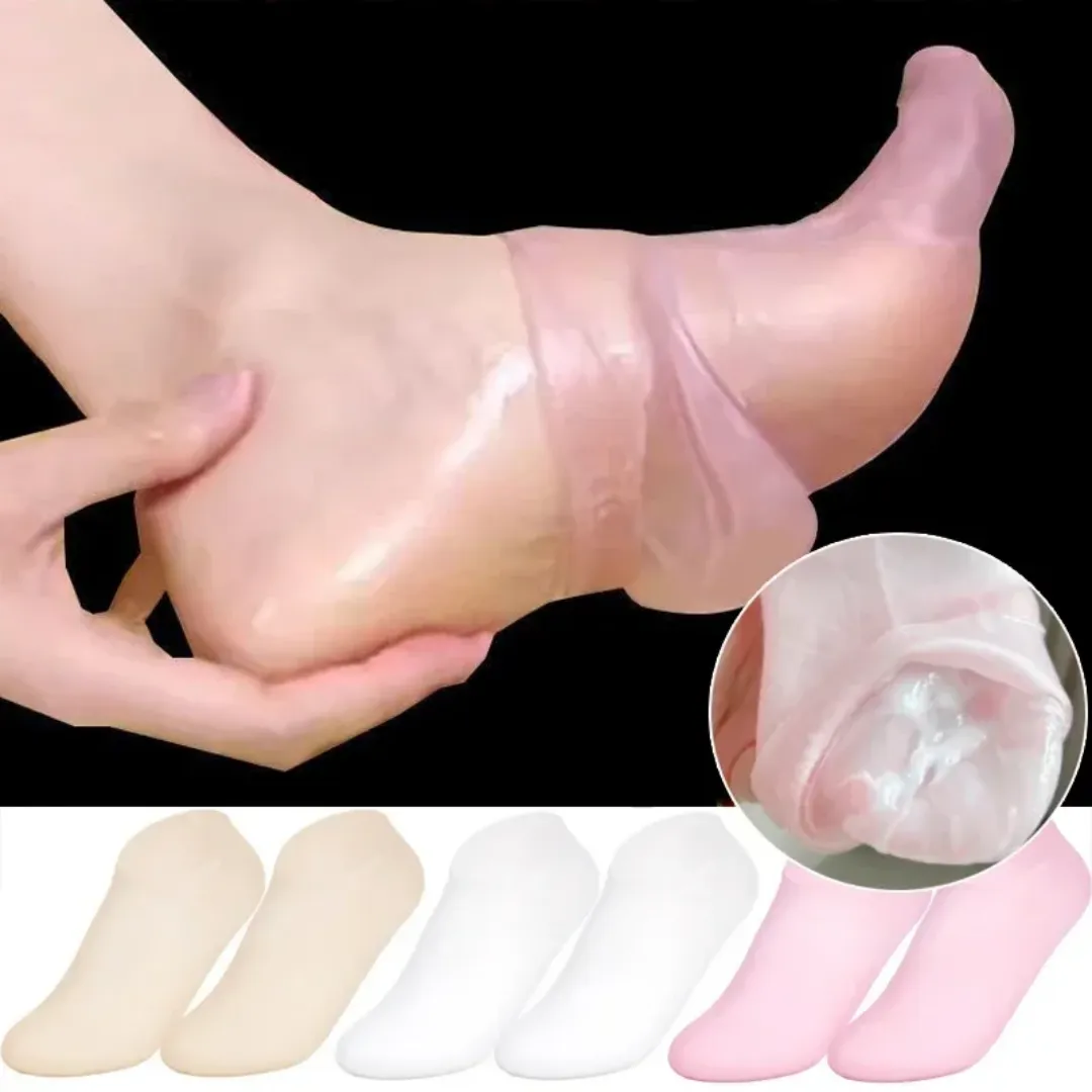 Chaussettes de soins des pieds en silicone pour femmes