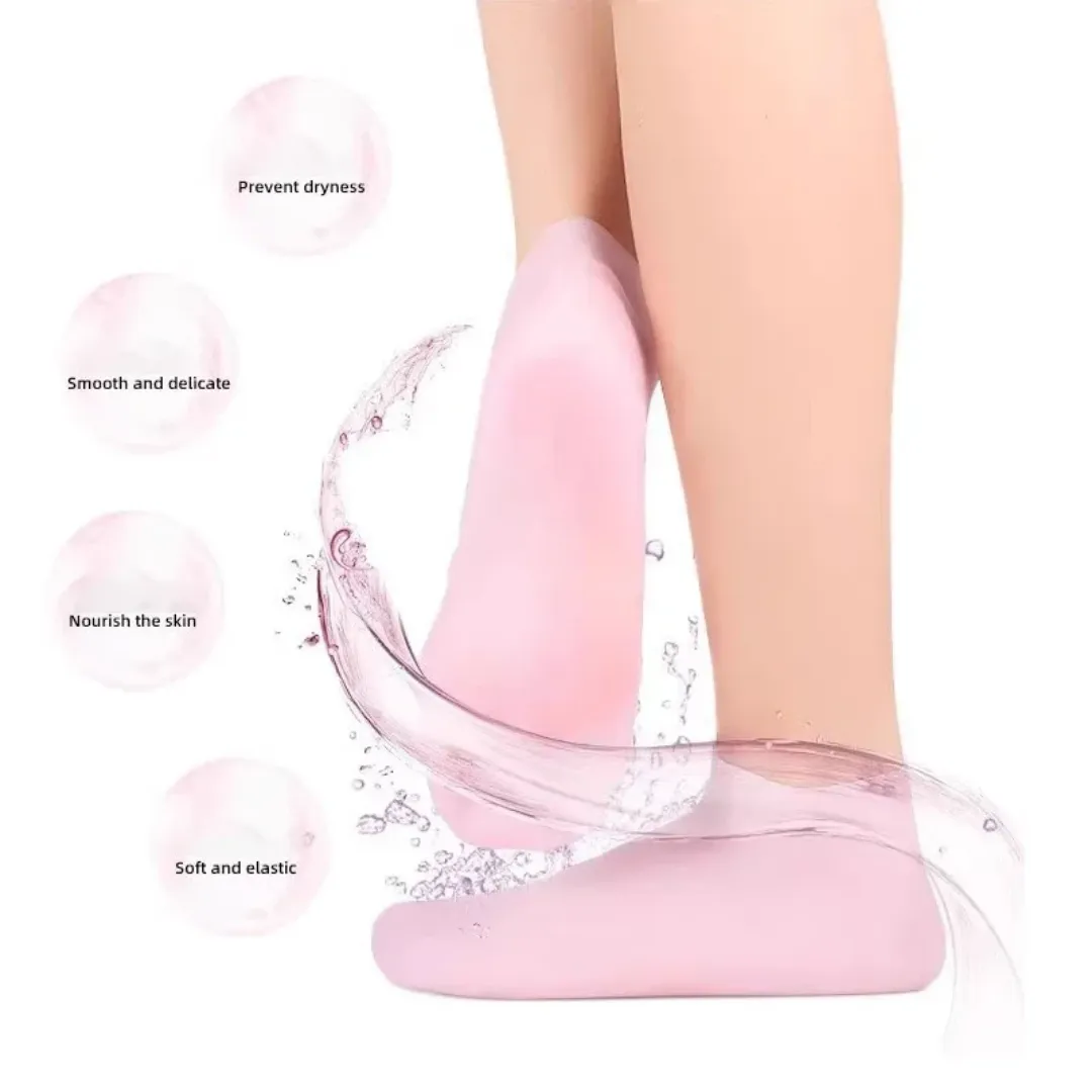 Chaussettes de soins des pieds en silicone pour femmes