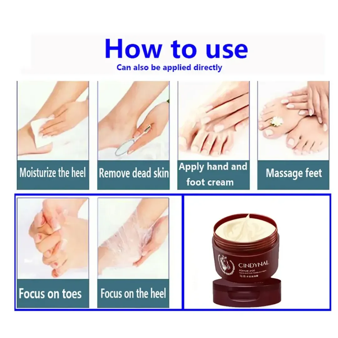 Crème pour les pieds réparatrice anti-fongique exfoliante et hydratante