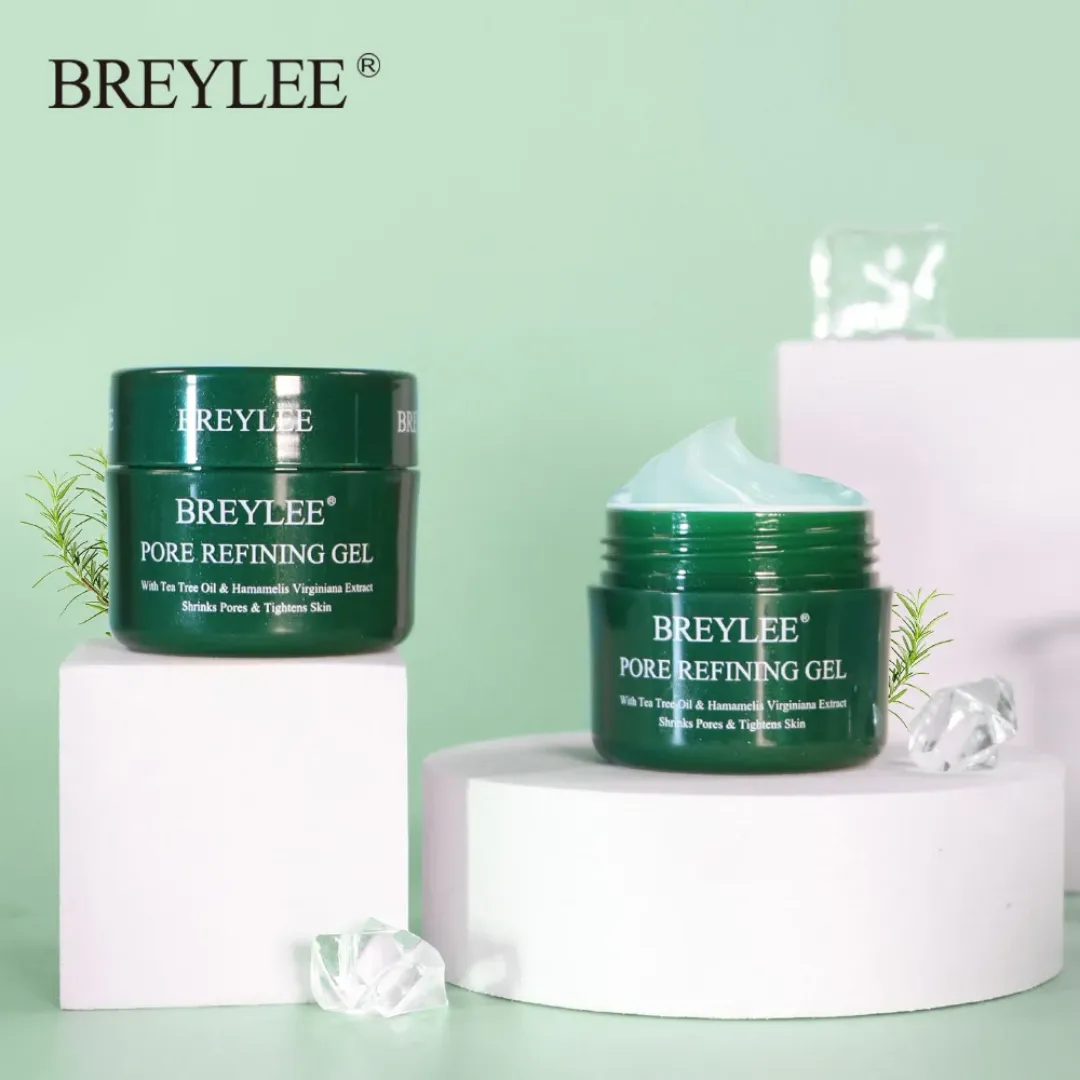 BREYLEE Gel de raffinage des pores rétrécissement Pores crème sérum hydratant raffermissant soins de la peau sèche Anti-âge contrôle de l'huile Essence du visage 40g