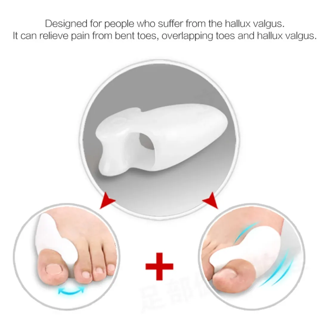 Correcteur orteil Silicone Bunion pouce Valgus protecteur empêchant les ampoules outils à ongles soins des pieds séparateurs d'orteils