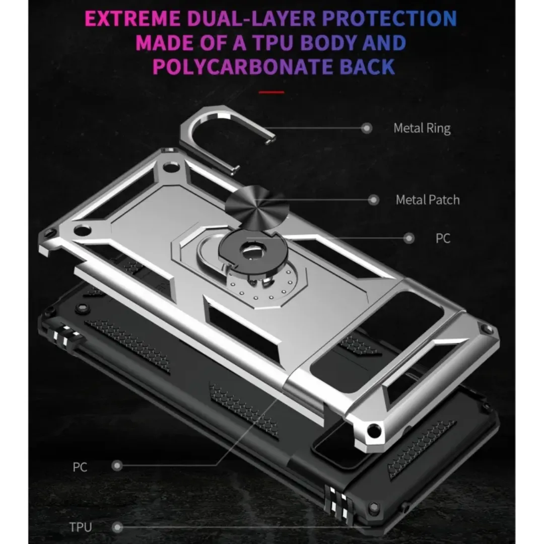 Étui de protection antichoc pour Google Pixel 6 Pro avec support rotatif à 360 degrés