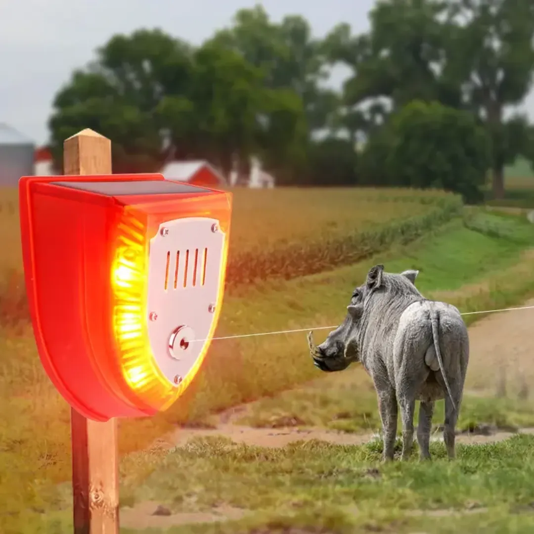 Ultrasons Animal Insecte Oiseau Répulsif Led Sécurité Mur Lumière Cambrioleur Maison Alarme Cloche Système