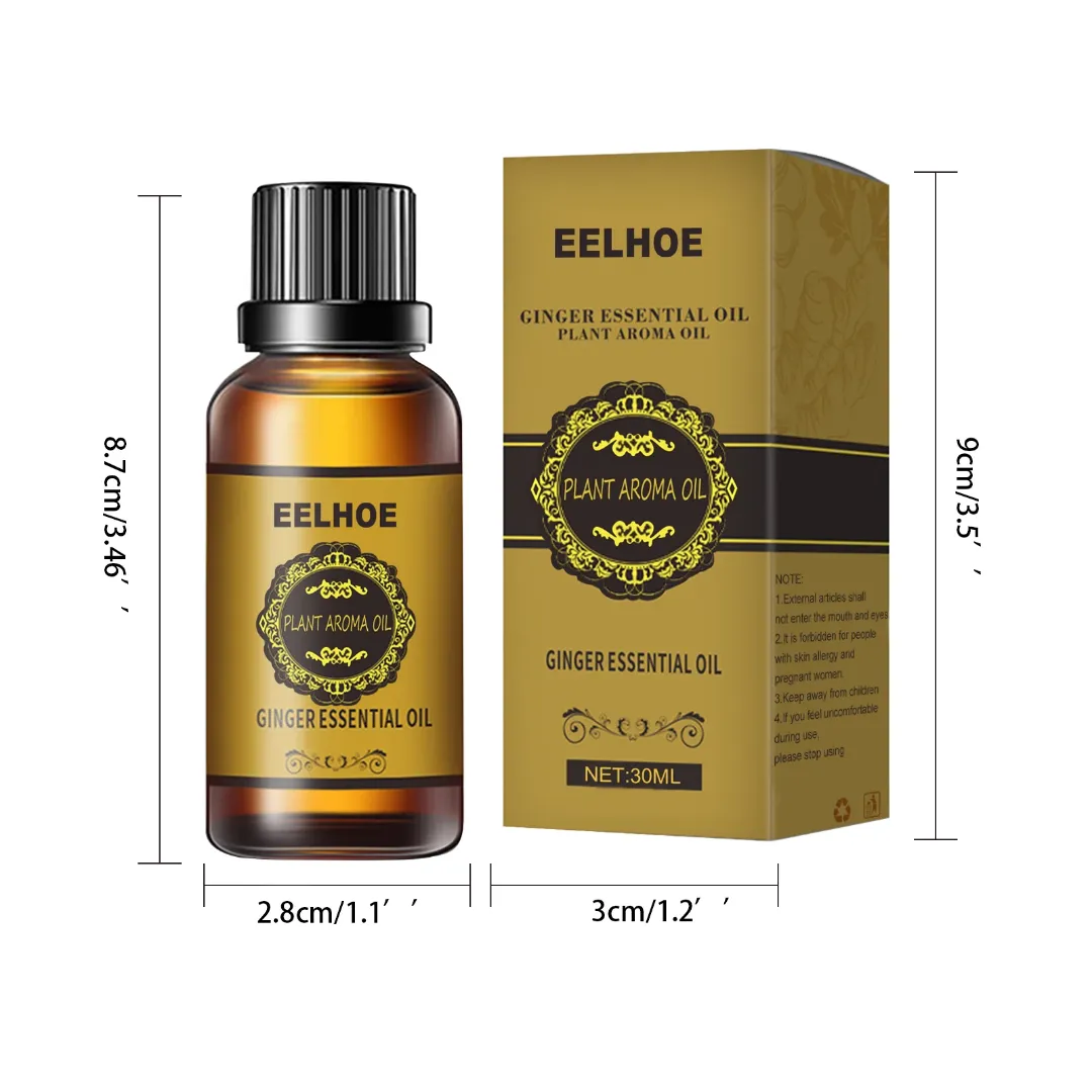 Huile de Gingembre pour Drainage Lymphatique et Anti-âge 30ml