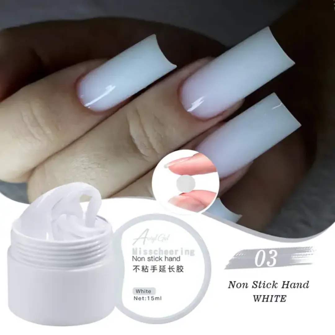 Gel adhésif solide antiadhésif d'extension d'ongle 15mL