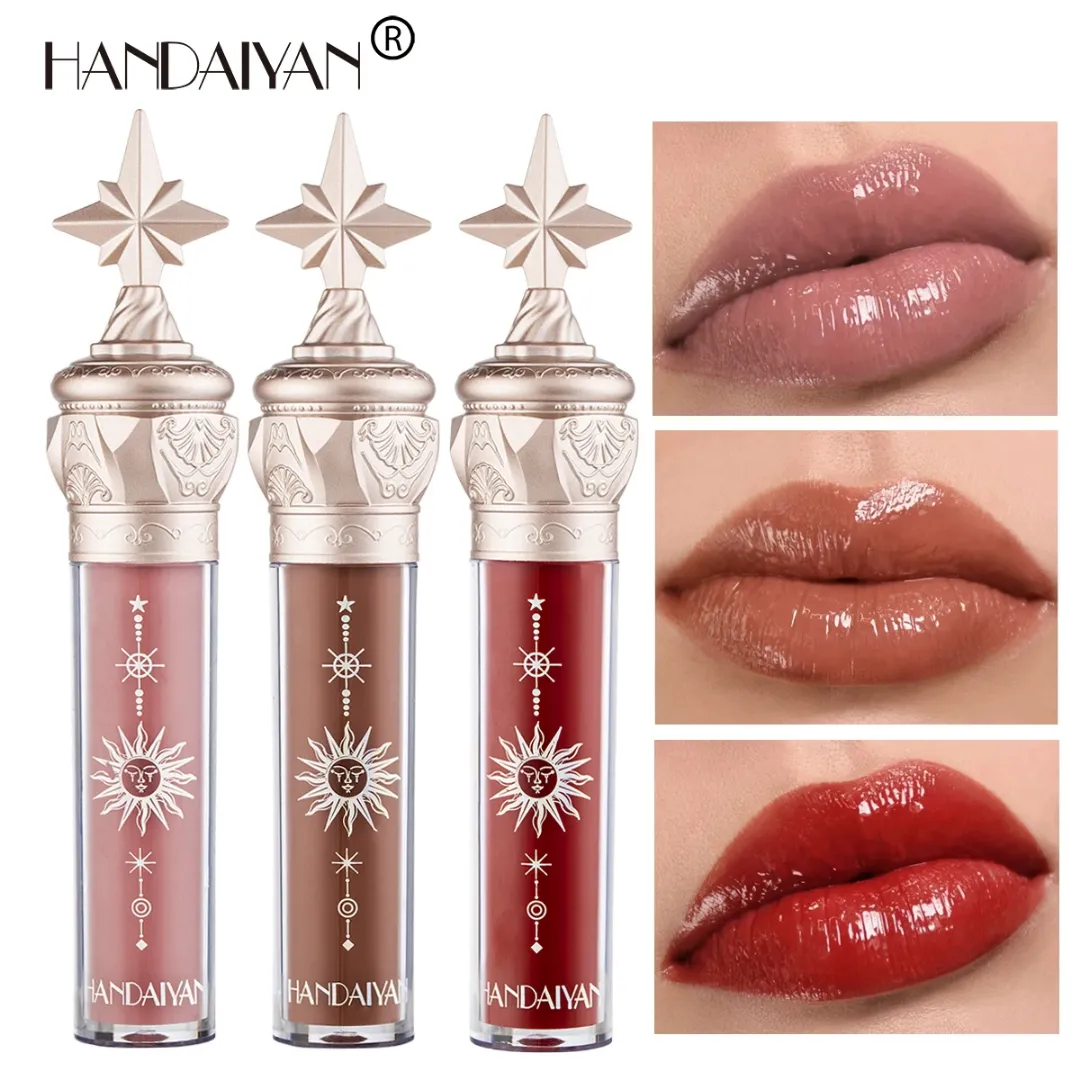 HANDAIYAN Hydratant Naturel Brillant À Lèvres Longue Durée Imperméable Repulpant Lipgloss Teinte Maquillage