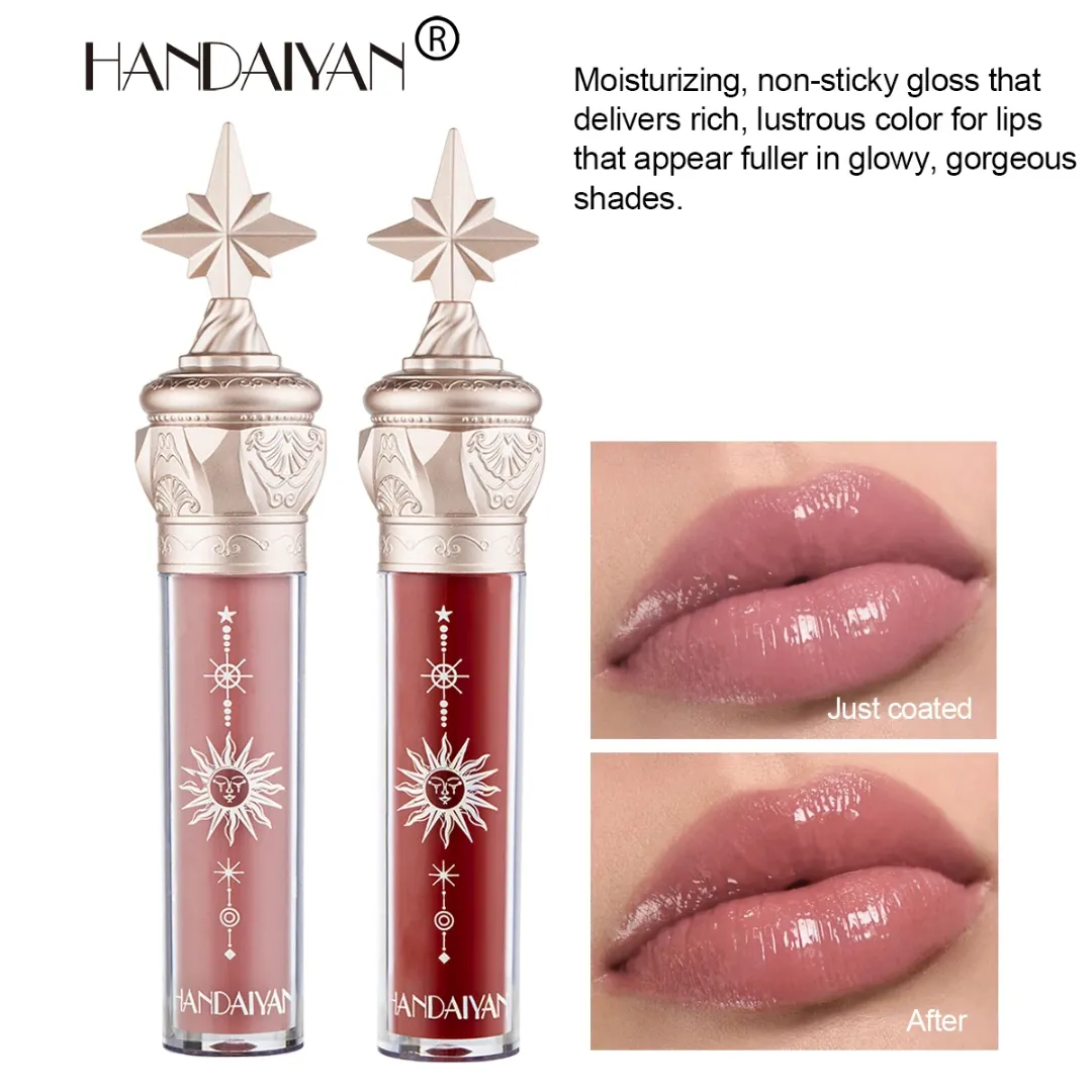 HANDAIYAN Hydratant Naturel Brillant À Lèvres Longue Durée Imperméable Repulpant Lipgloss Teinte Maquillage
