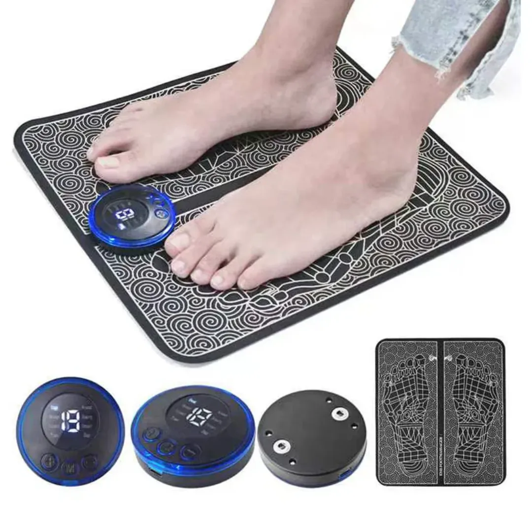 Produits chauds TENS Vibration électrique EMS Pied & Cou/Épaule Masseur Stimulateur musculaire Pad pour la Relaxation