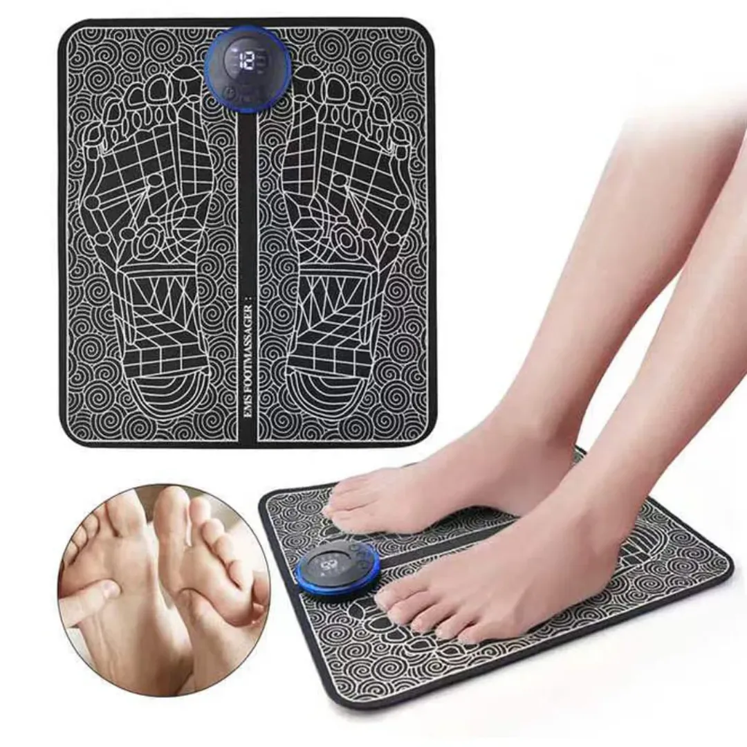 Produits chauds TENS Vibration électrique EMS Pied & Cou/Épaule Masseur Stimulateur musculaire Pad pour la Relaxation