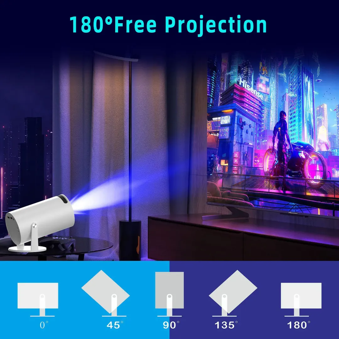 Projecteur de cinéma maison HY300 PRO Full HD 4K Android 11