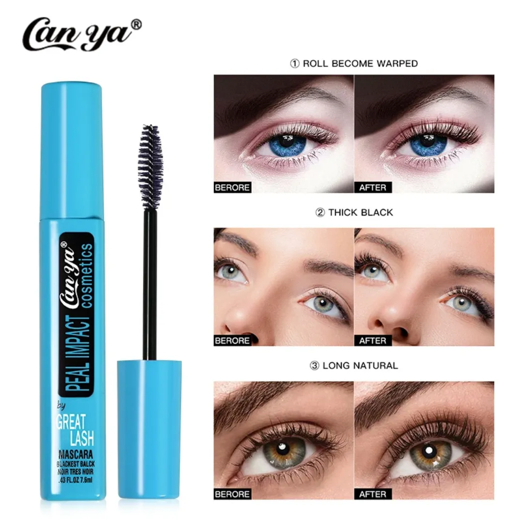 Canya Mascara Cils Épais Curling 4D Liquide Yeux Maquillage Noir