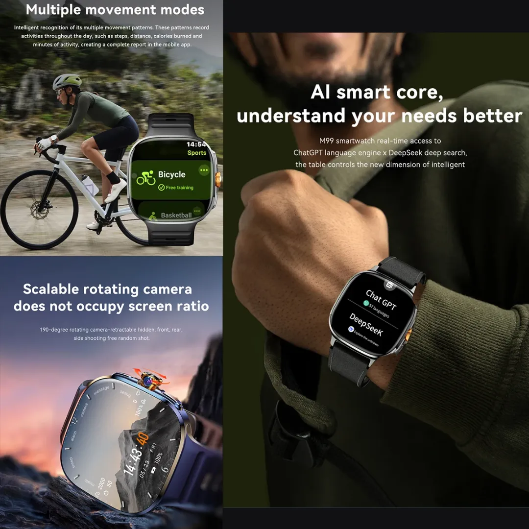 2024 M99 4G LTE Montre Intelligente WIFI GPS