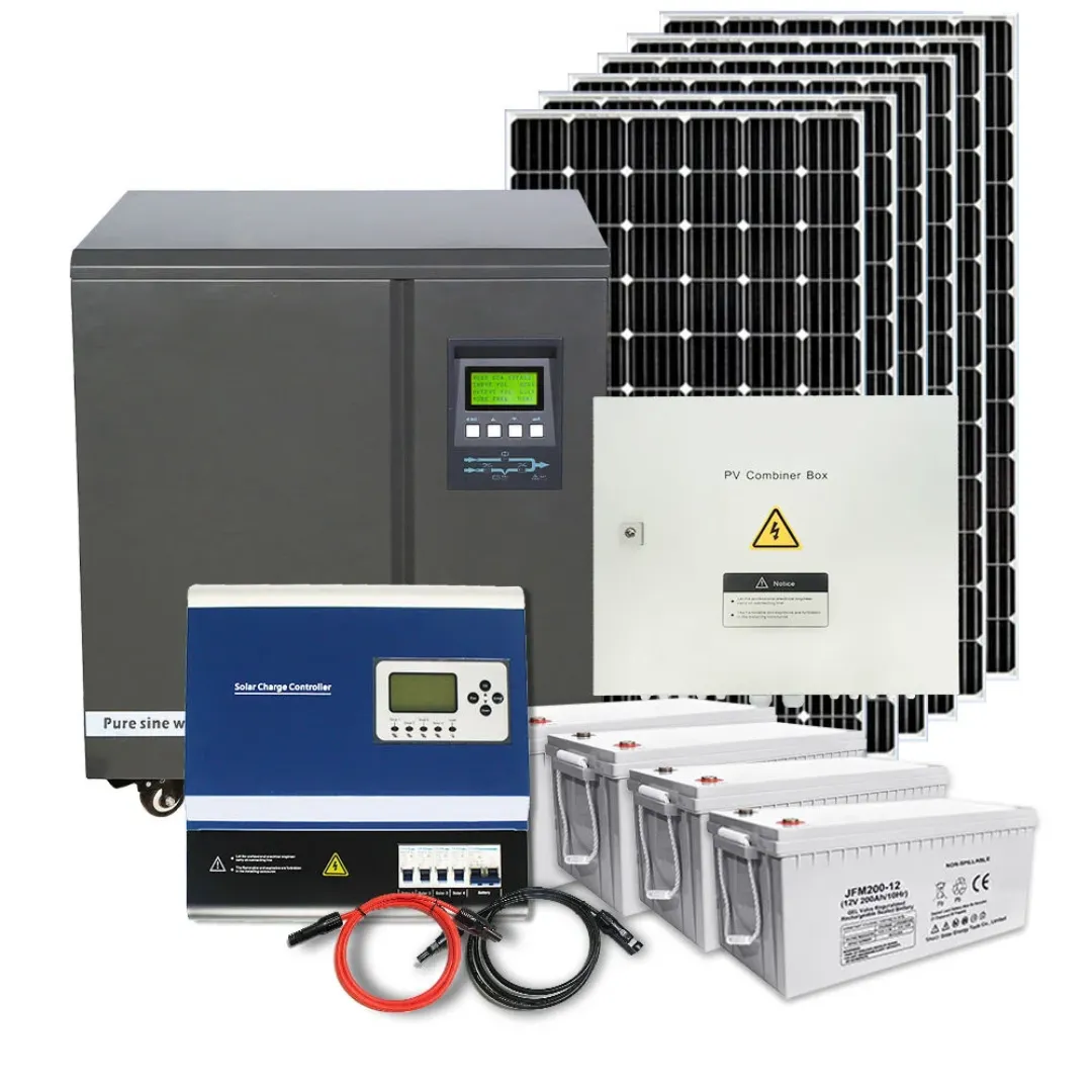 Ensemble complet de système d'énergie solaire, kit complet 1kw avec batteries au lithium