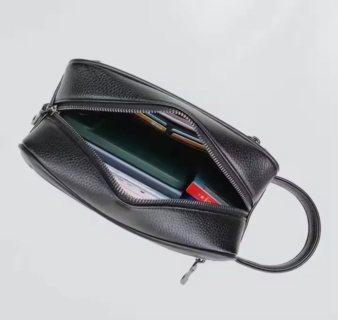 Pochette de haute qualité en cuir PU pour hommes