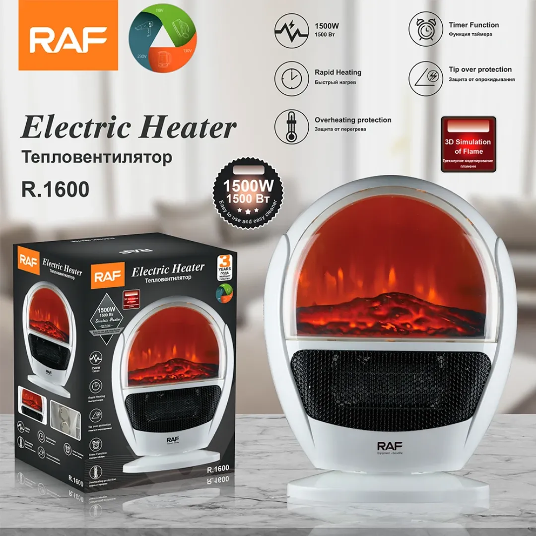 RAF R.1600 Chauffage Électrique avec Protection contre la Surchauffe