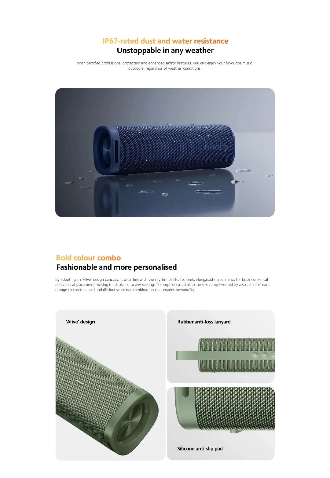 Enceinte Bluetooth Étanche Xiaomi Boombox 30W – Son Puissant, Batterie Longue Durée, Portable et Design Premium