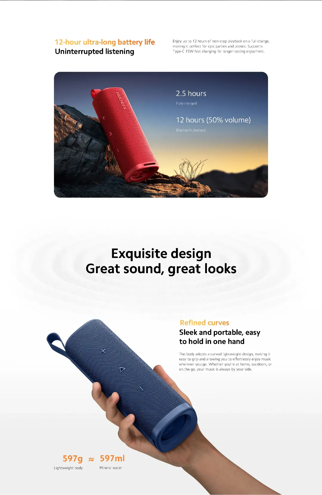 Enceinte Bluetooth Étanche Xiaomi Boombox 30W – Son Puissant, Batterie Longue Durée, Portable et Design Premium