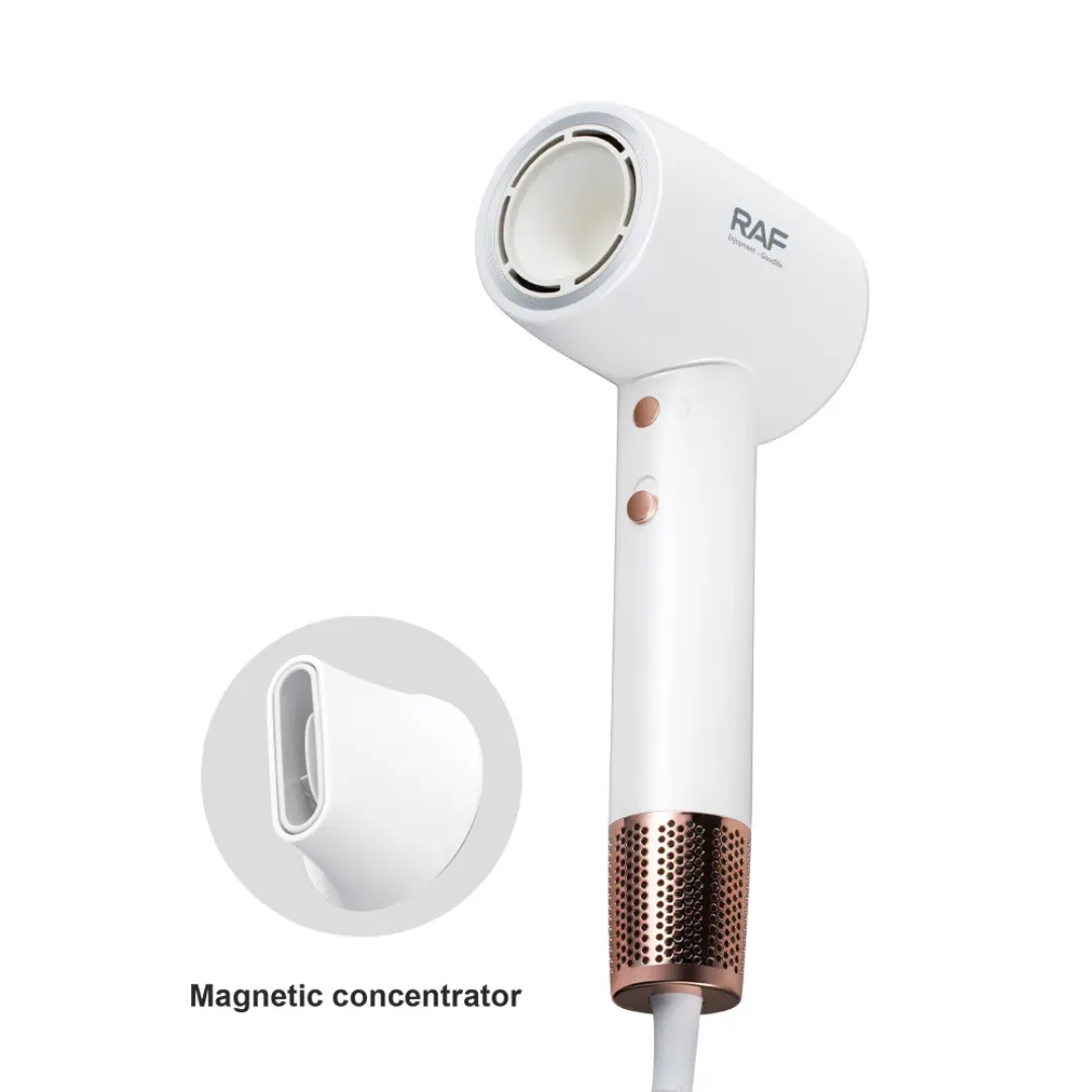 Sèche-cheveux Ionique Négatif à Grande Vitesse LED Puissant Séchage Rapide Faible Bruit