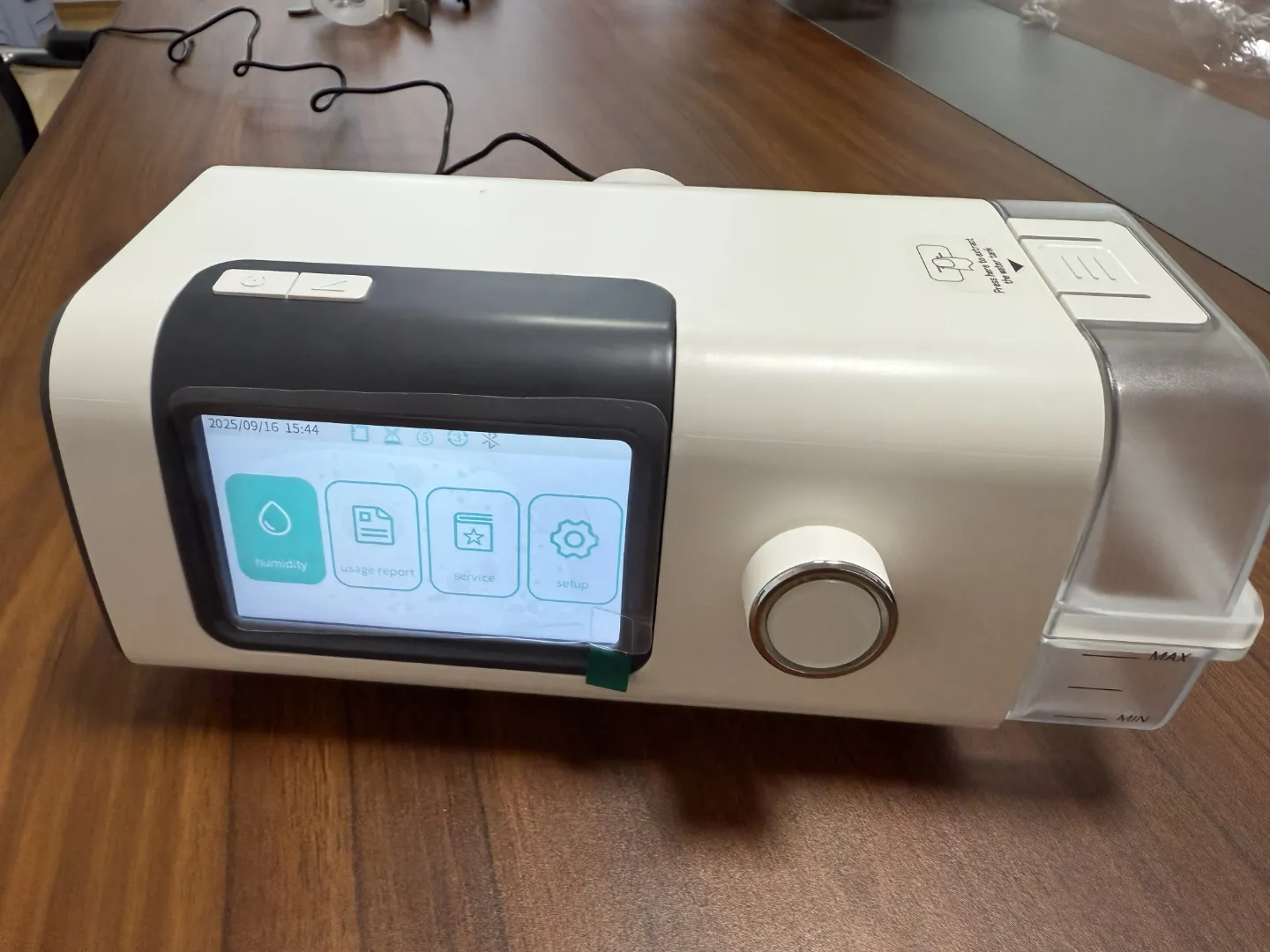 Équipement Médical CPAP Machine Portable Auto Ventilator pour le Traitement de l'Apnée du Sommeil avec Écran 4.3 TFT LCD