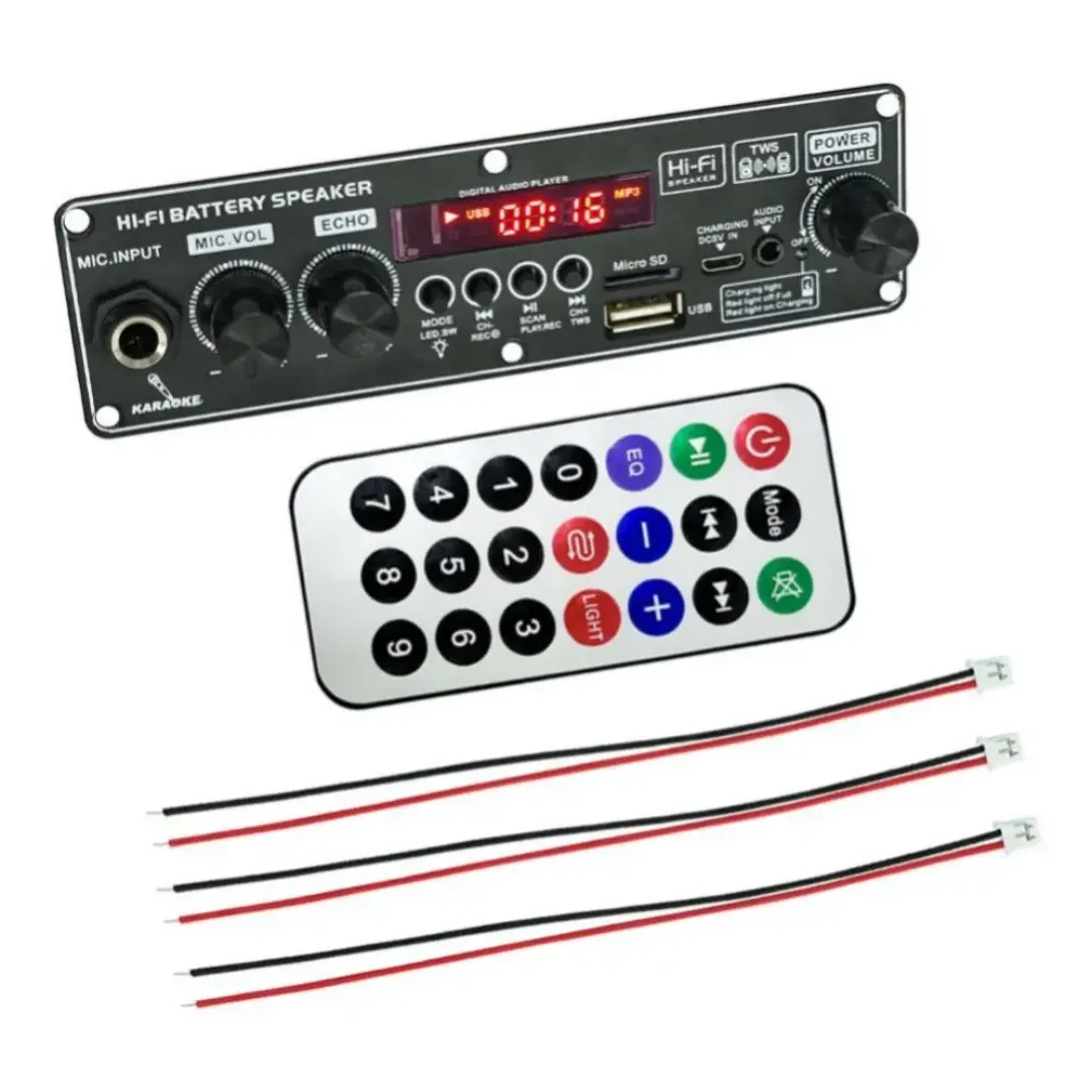 Lecteur MP3 Trolley Haut-parleur Carte amplificateur Bluetooth