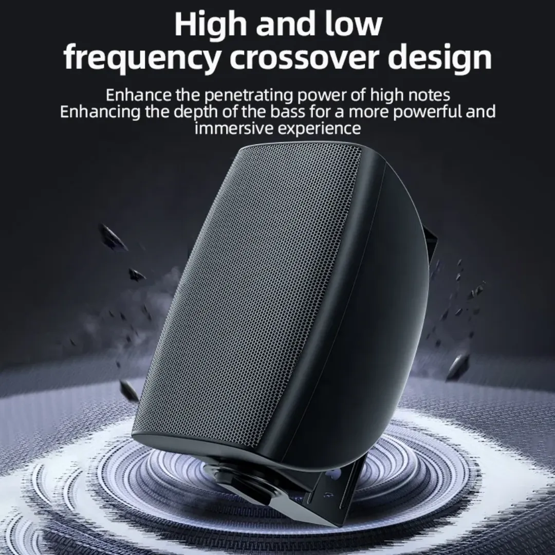 Amplificateur de puissance audio mural à deux zones pour ensemble de haut-parleurs Bluetooth à usage commercial