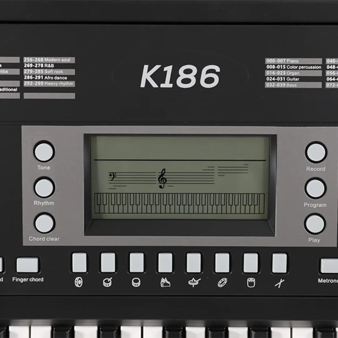 Piano K186 Nouvelle Qualité Aierke 61 Touches Multifonctionnel LCD Enseignement Orgue Électronique Clavier